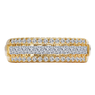 Triple Row Diamond Fashion Band