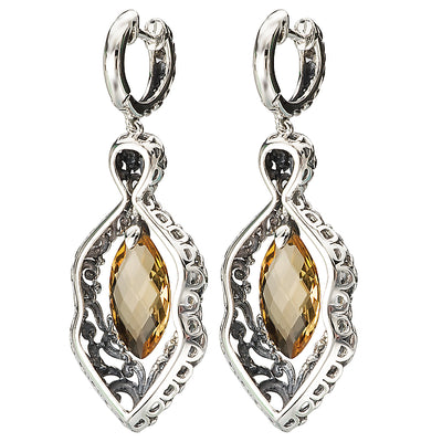 Ladies Fashion Gemstone Earrings