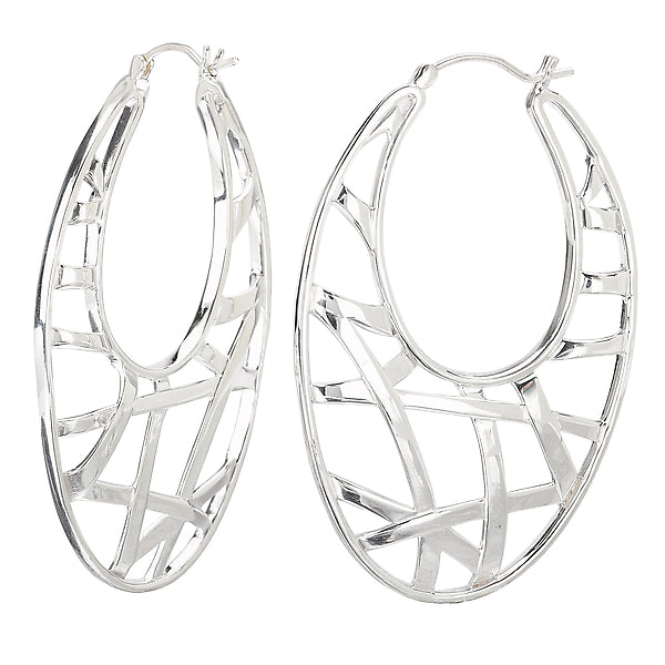 High Polished Hoop Earrings