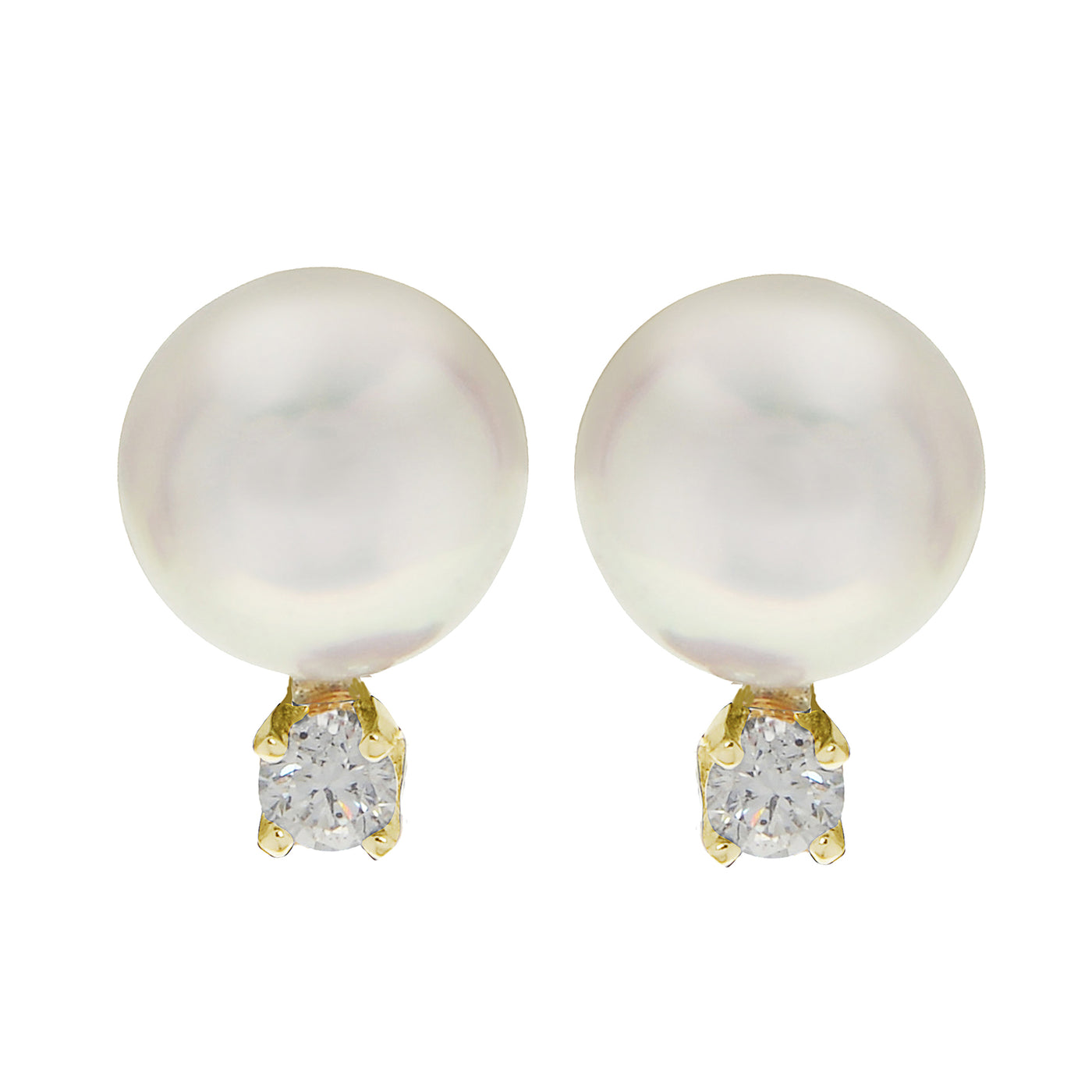 14KT Yellow Gold Akoya Pearl Earring