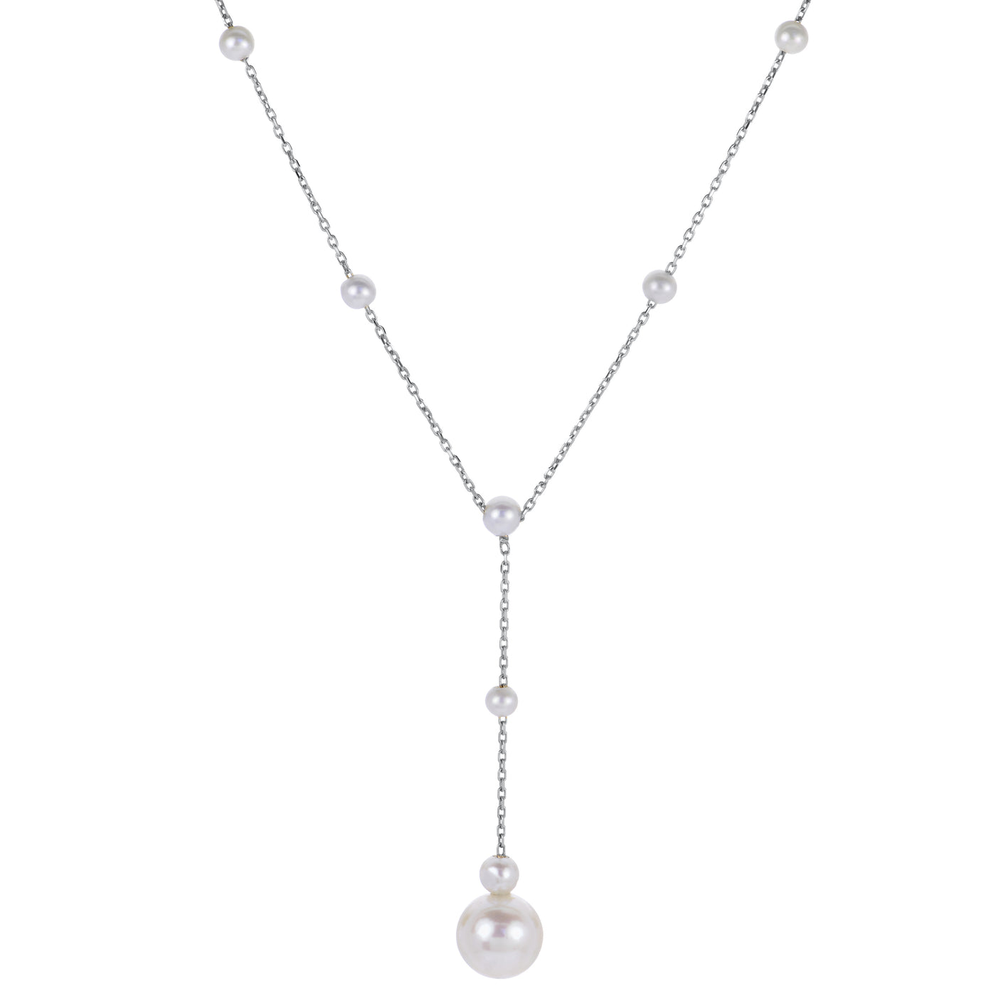 14KT White Gold Freshwater Pearl Necklace