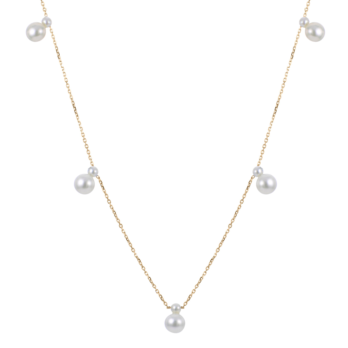 14KT Yellow Gold Freshwater Pearl Necklace