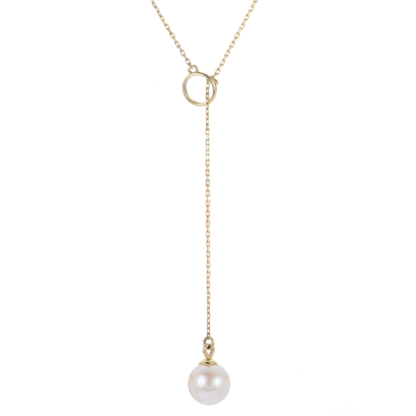 14KT Yellow Gold Freshwater Pearl Necklace