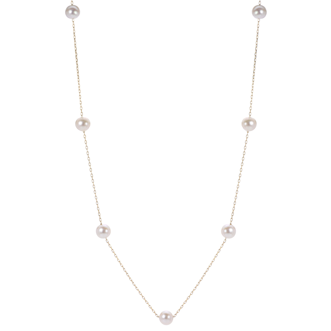 14KT Yellow Gold Freshwater Pearl Necklace