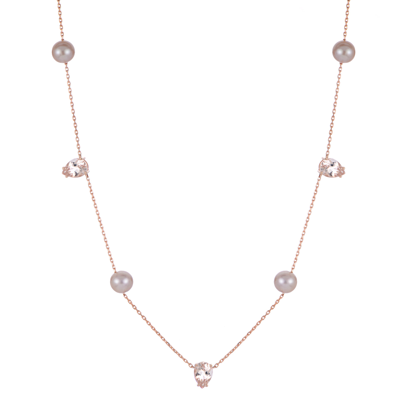 14KT Rose Gold Freshwater Pearl Necklace