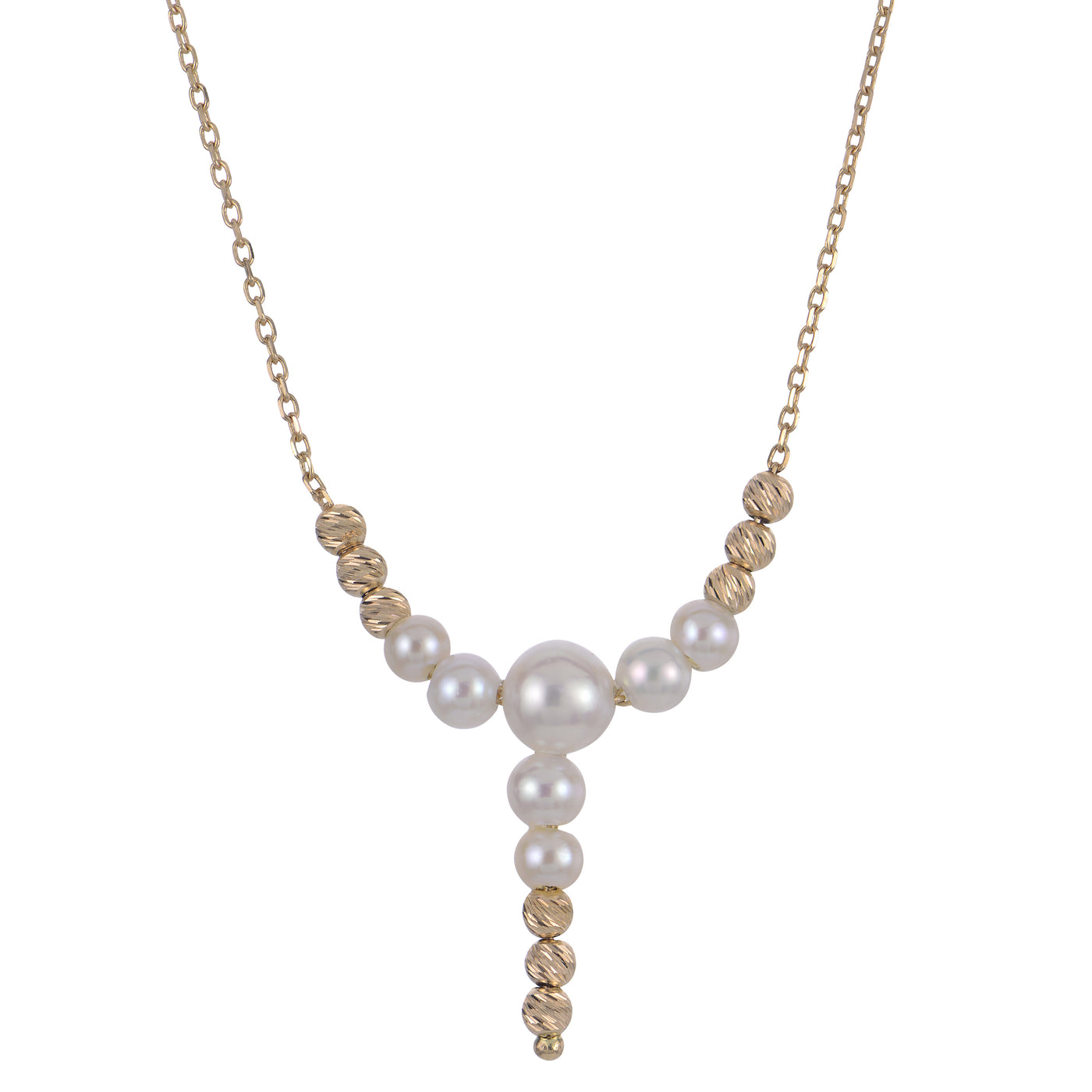 14KT Yellow Gold Freshwater Pearl Necklace