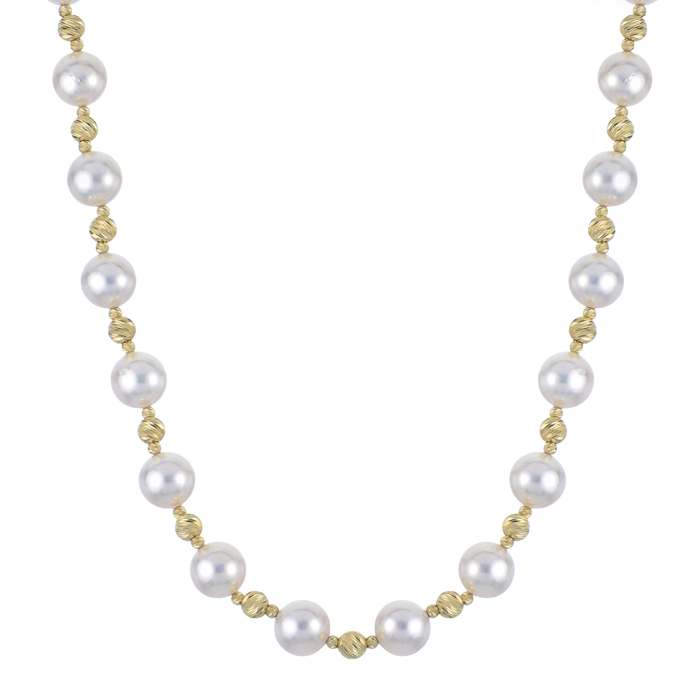 14KT Yellow Gold Akoya Pearl Necklace