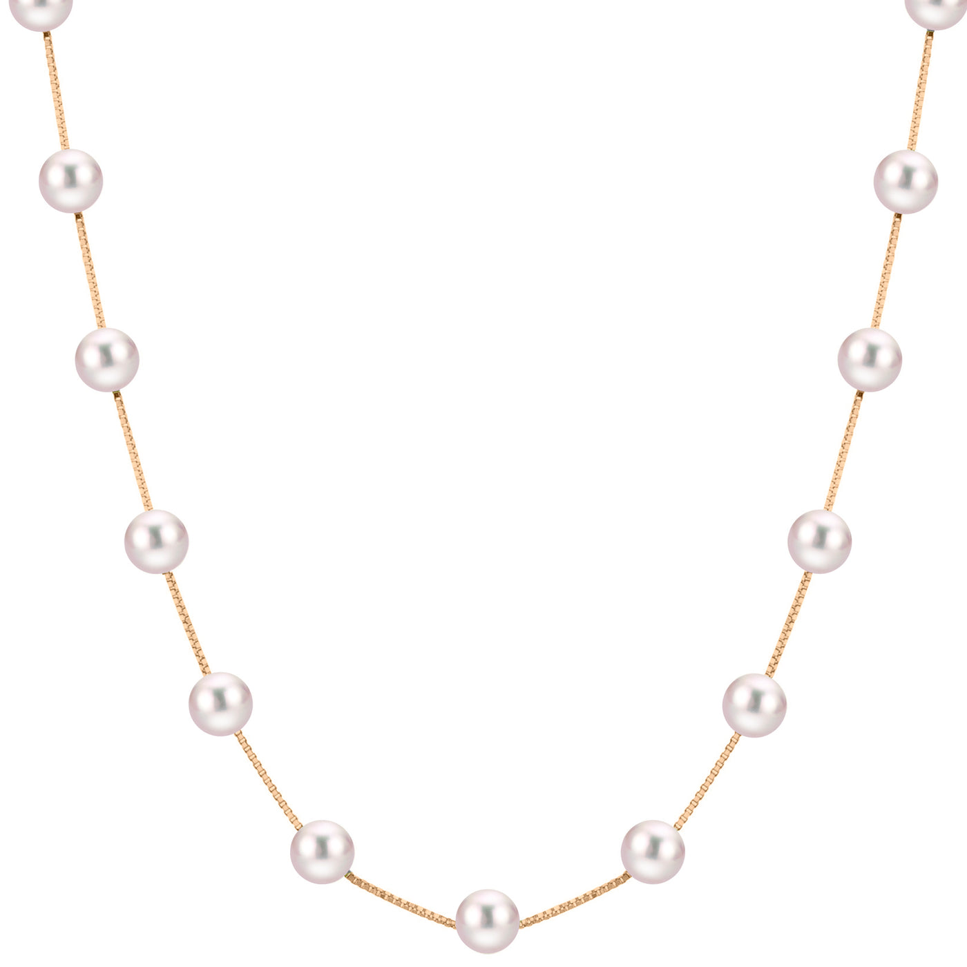 14KT Yellow Gold Freshwater Pearl Necklace