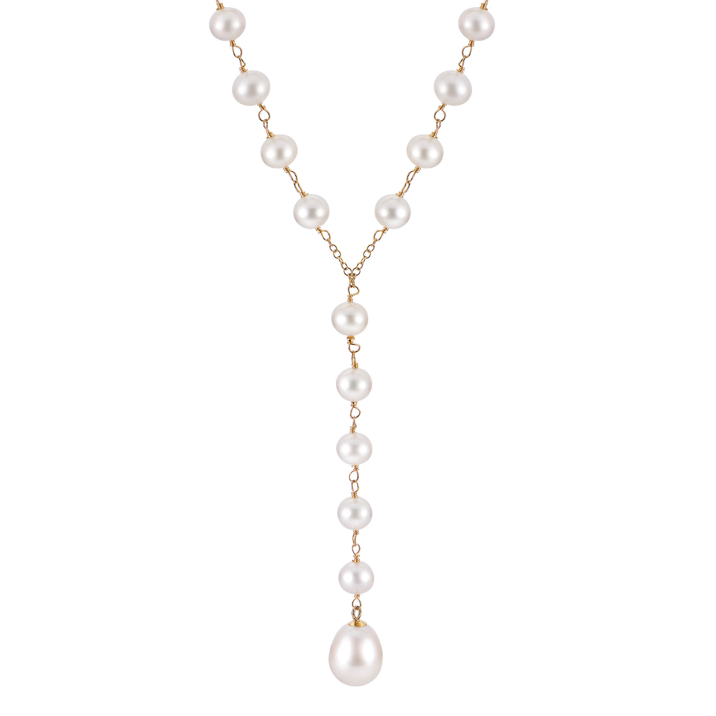14KT Yellow Gold Freshwater Pearl Necklace
