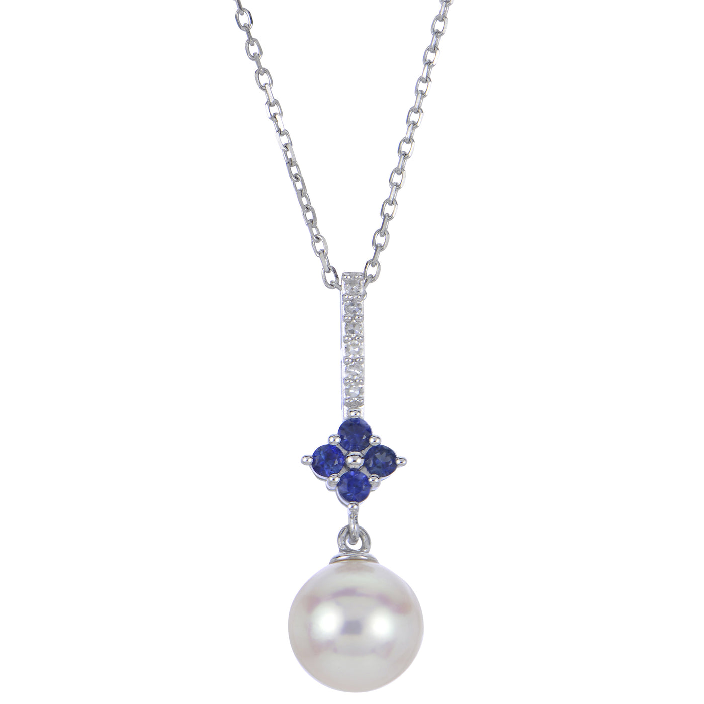 14KT White Gold Freshwater Pearl Pendant