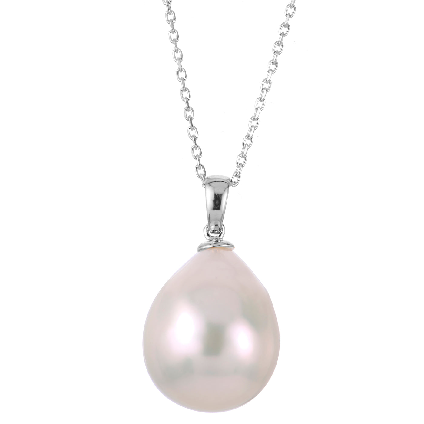 14KT White Gold Freshwater Pearl Pendant