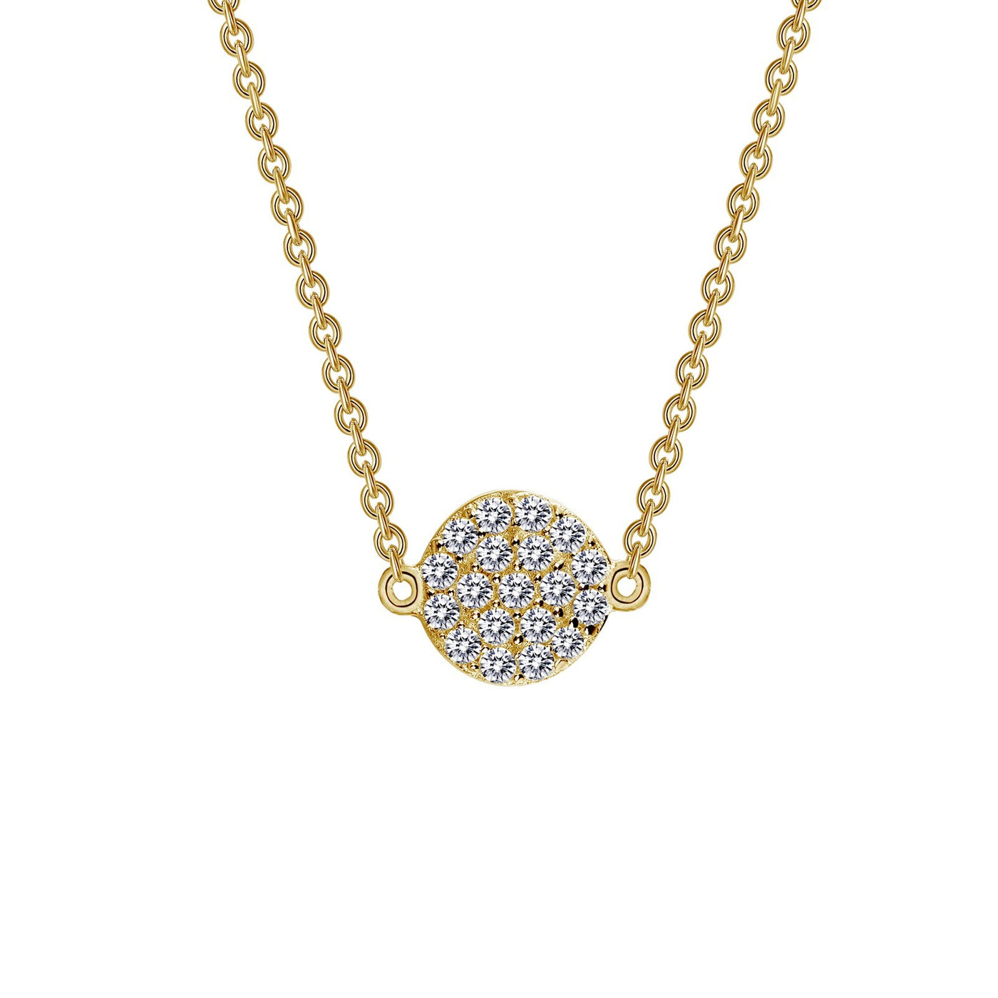 Pave Cluster Necklace