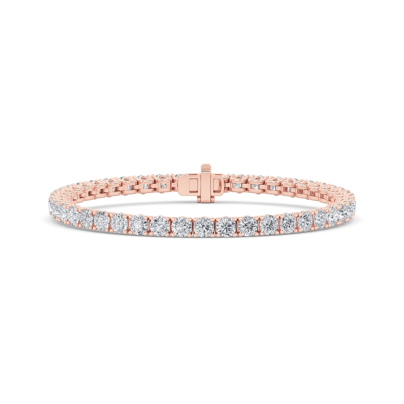 14K Rose Gold 10ctw Lab Diamond Tennis Bracelet