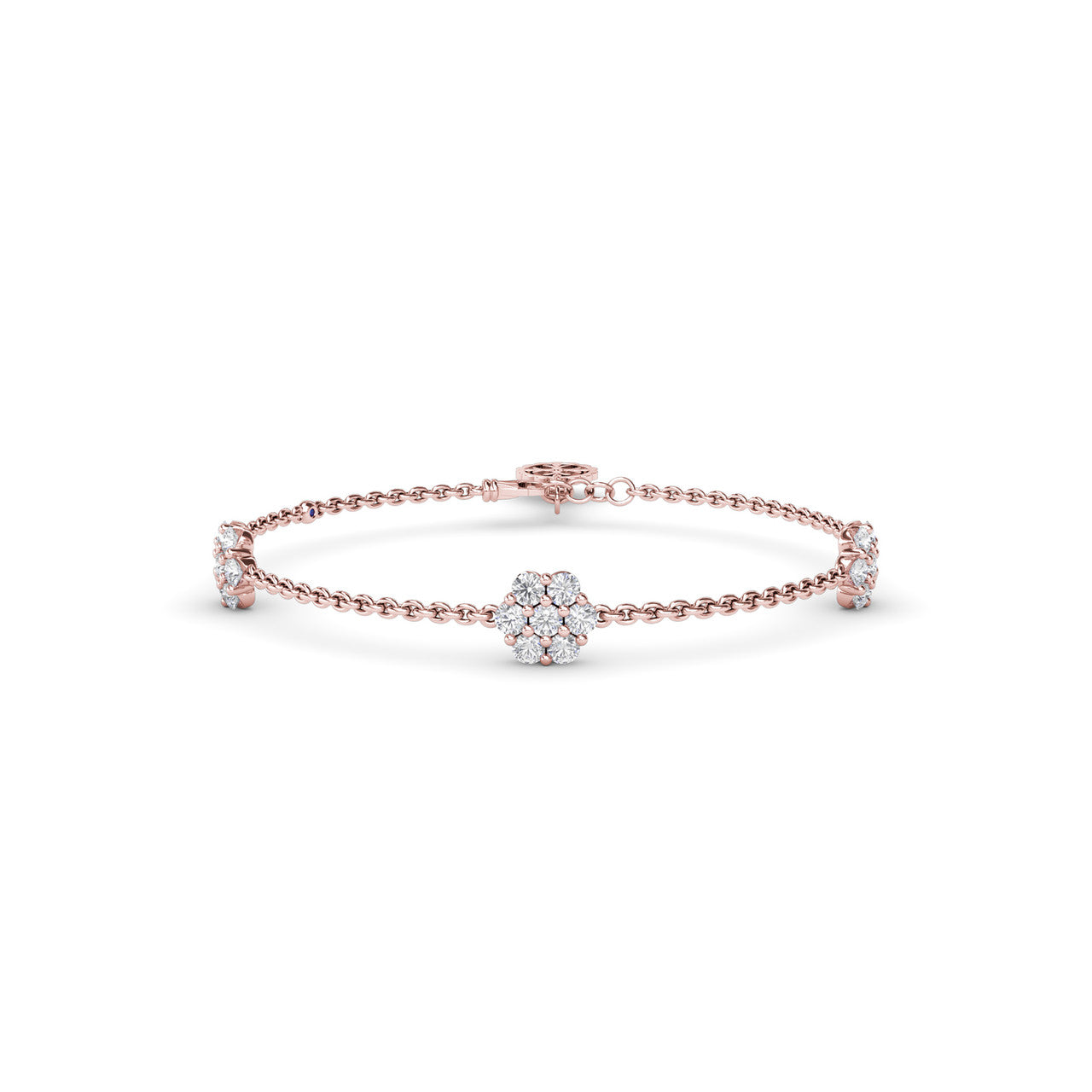 Magnolia Diamond Station Bracelet