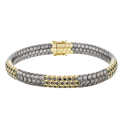 Gent Bracelet in 14k Gold with Diamonds