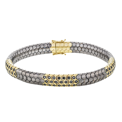 Gent Bracelet in 14k Gold with Diamonds