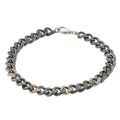Gent Bracelet in 14k Gold with Diamonds
