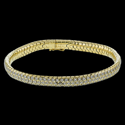 Gent Bracelet in 14k Gold with Diamonds