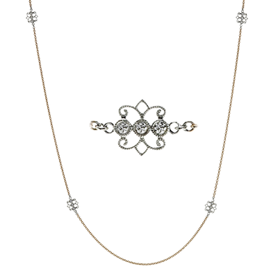 Necklace in 18k Gold with Diamonds