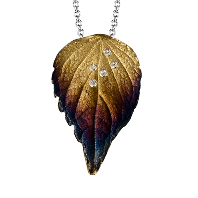 Pendant in 18k Gold with Diamonds
