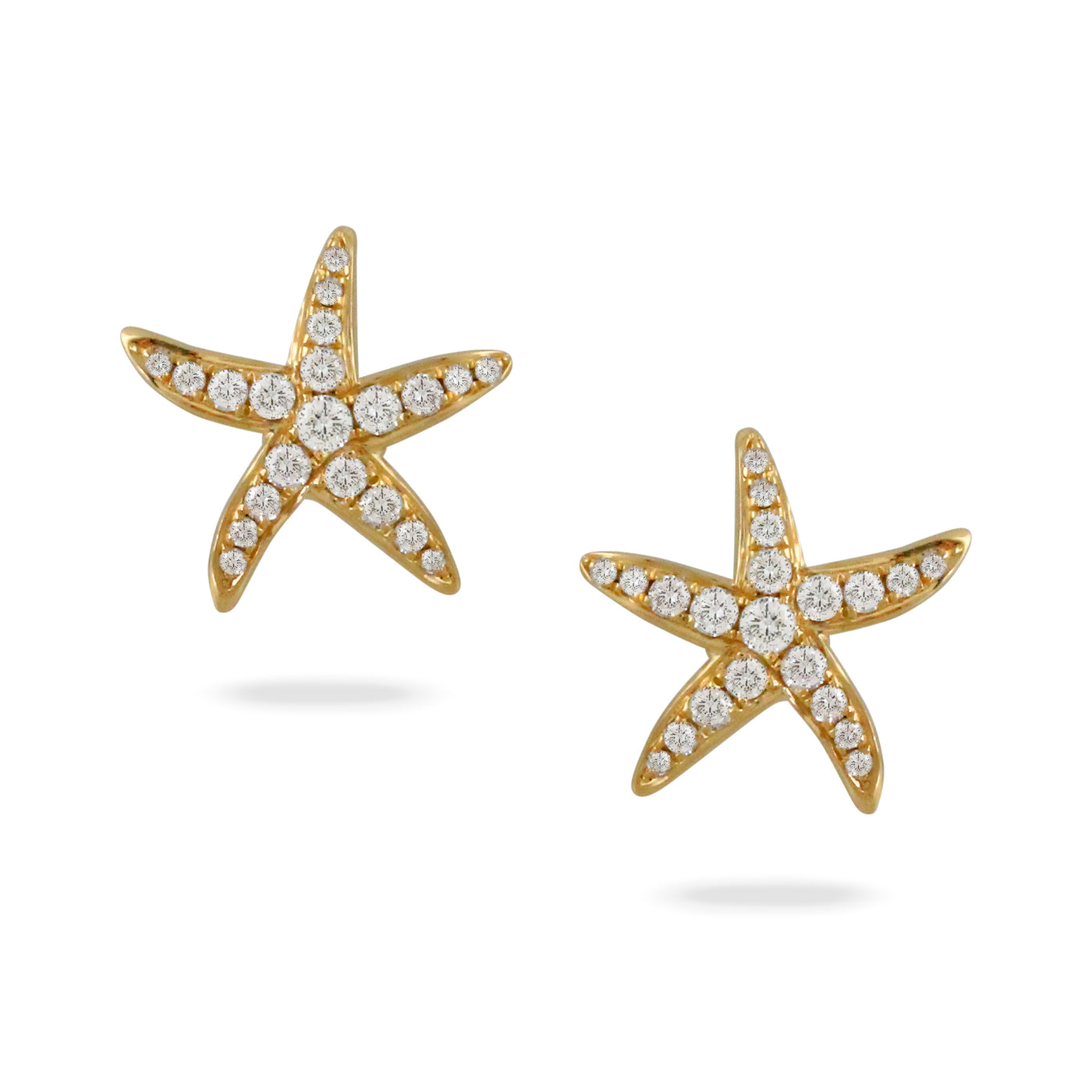 E8984-2-18K YELLOW GOLD DIAMOND EARRING
