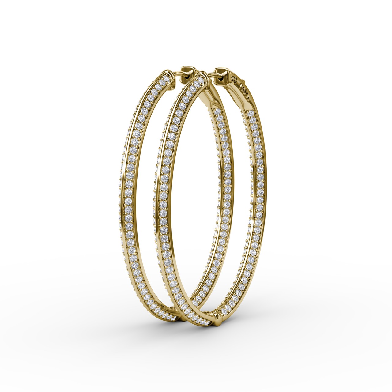 Knife Setting Diamond Hoop