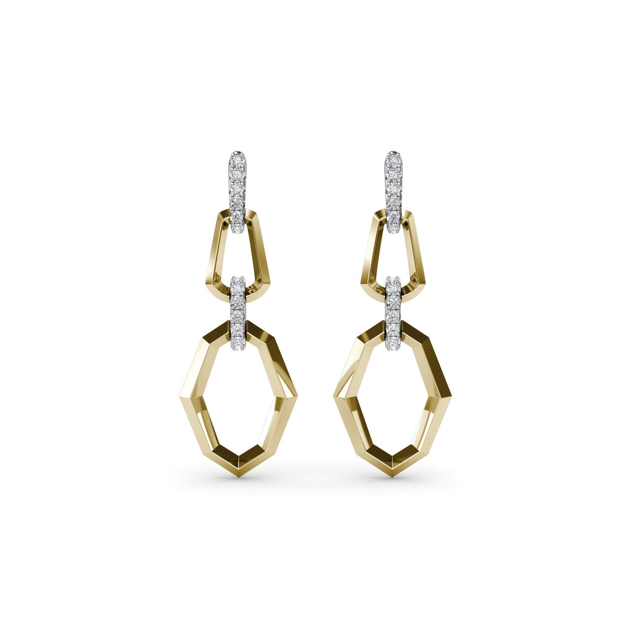 Lynq Geometric Drop Earrings