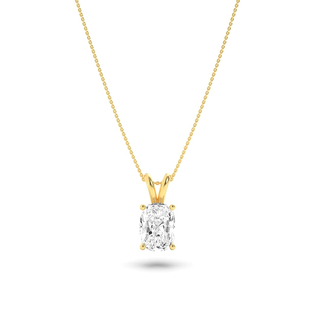14KY 0.62ct F+VS Lab Diamond Pendant Delicate Charm