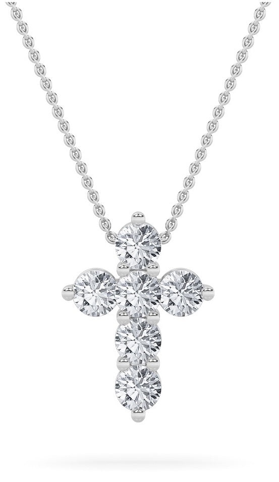 18KW 1.4ct F+VS+ Lab Diamond Religious Pendant