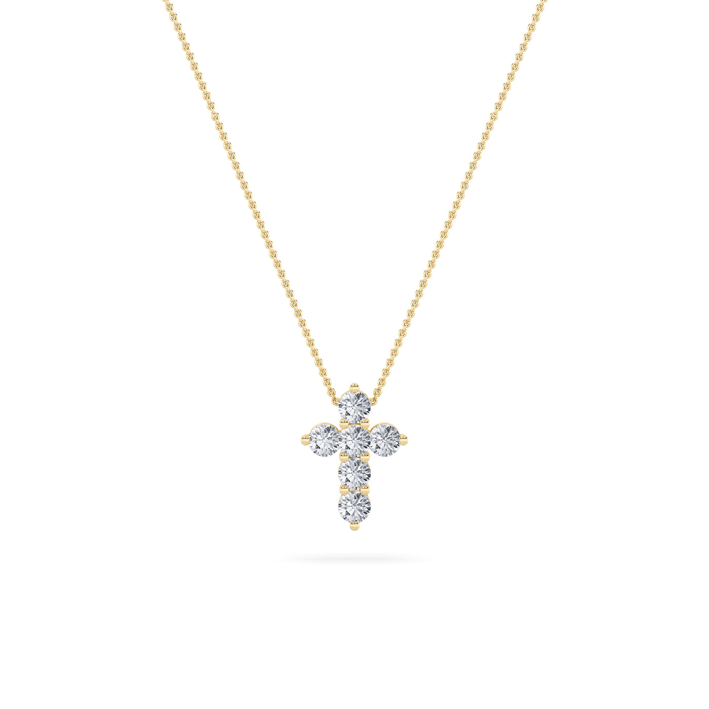 14KY 1.5ct Lab Diamond Religious Pendant