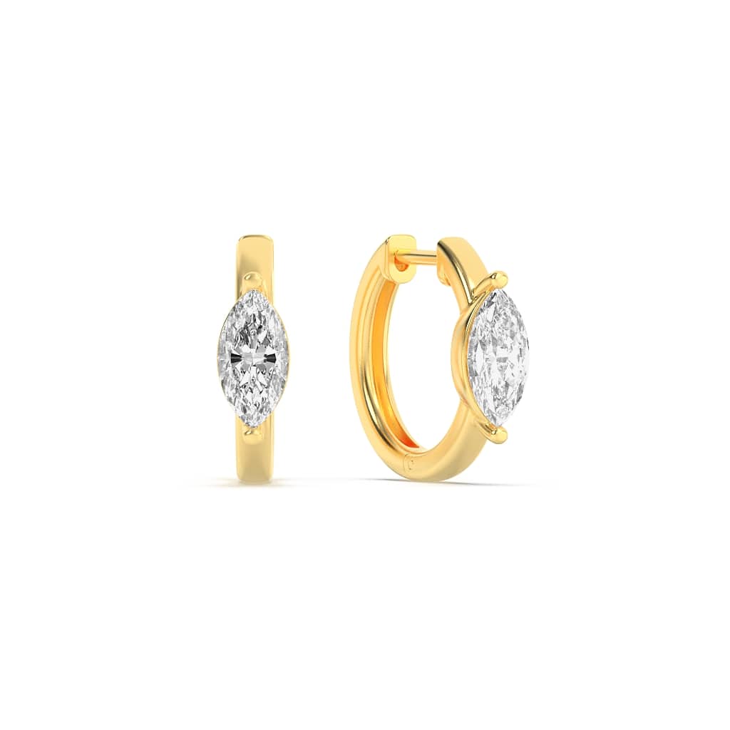 14KY 3.39ctw Lab Diamond Marquise Stud Earrings