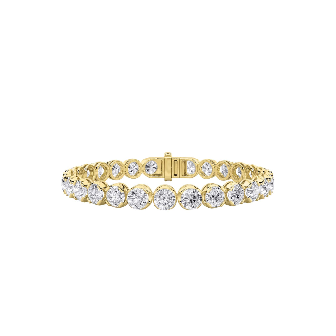 14KY 10.25ct G+VS+ Lab Diamond Tennis Bracelet