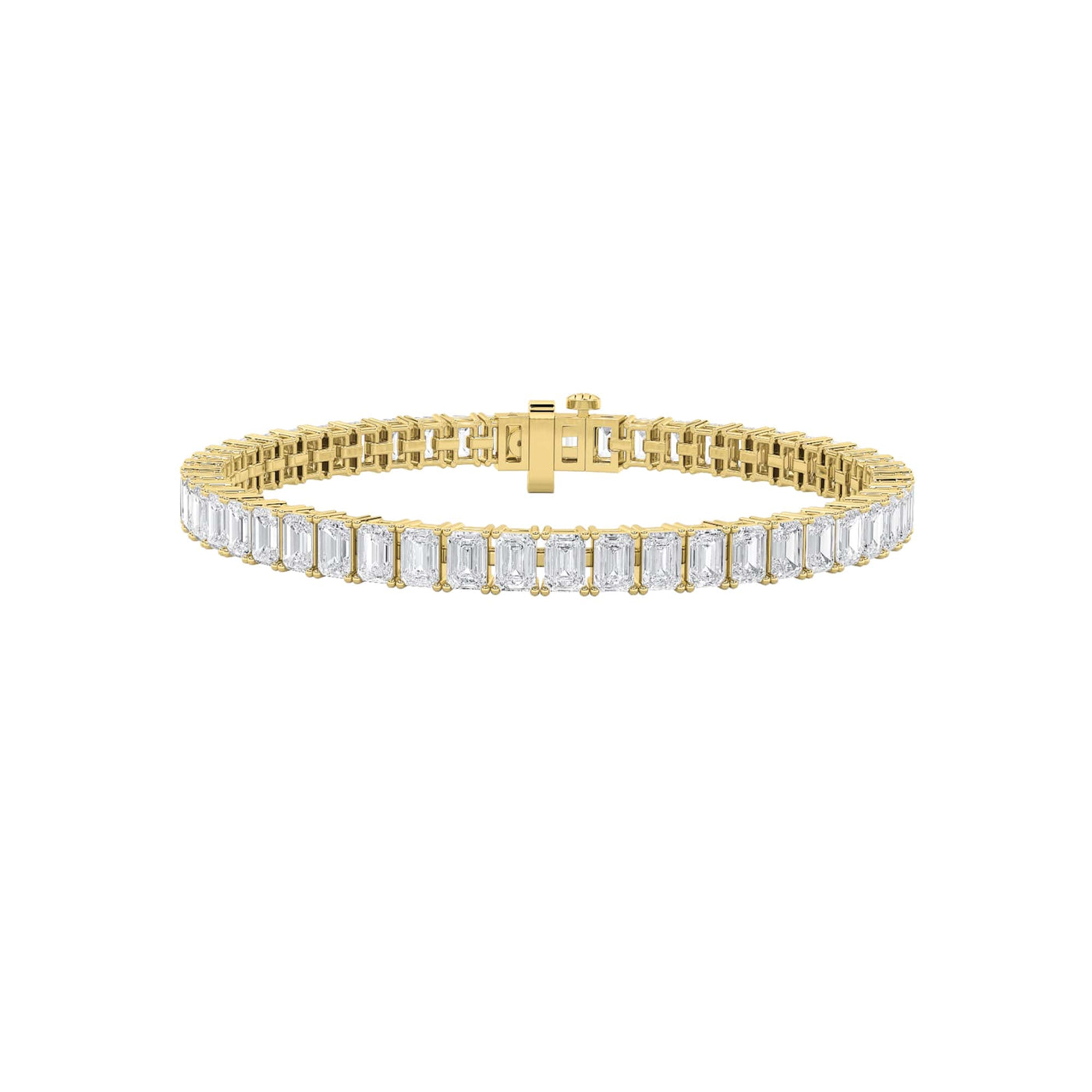 14KY 10ctw Lab Diamond Core Bracelet F+VS+