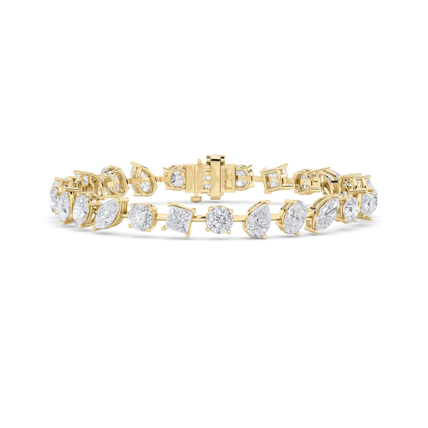 14KY 10.5ct Lab Diamond Tennis Bracelet