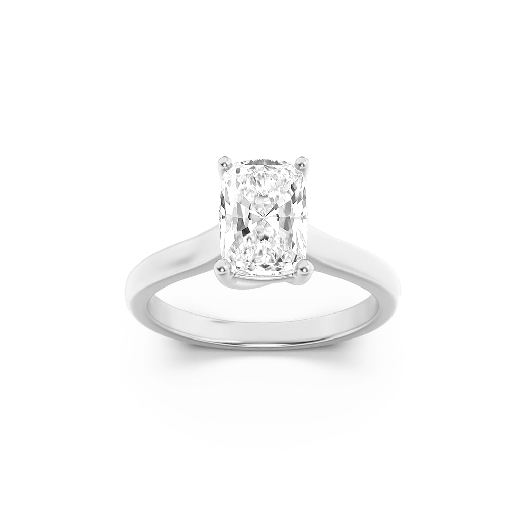 14KW 1ct F+ VS+ Lab Diamond Solitaire Ring Sz 7