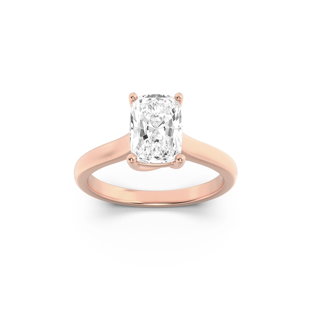 14KR 1ct F+VS Lab Diamond Solitaire Ring