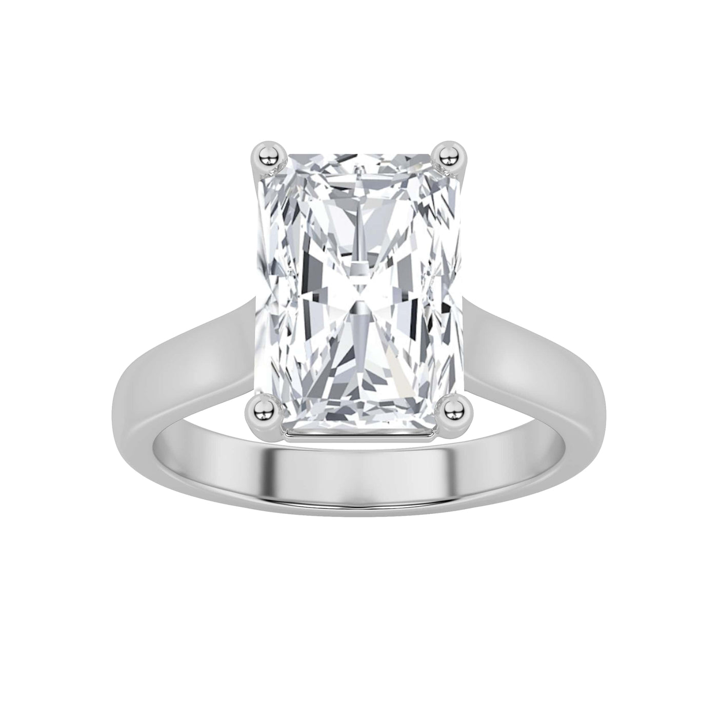 14K White Gold 1ct Lab Diamond Ring Size 7