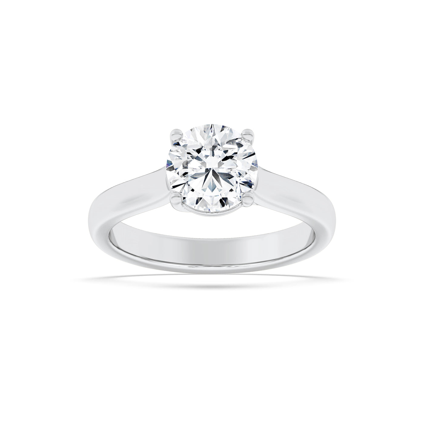 14KW 1.5ct Lab Diamond Solitaire Engagement Ring