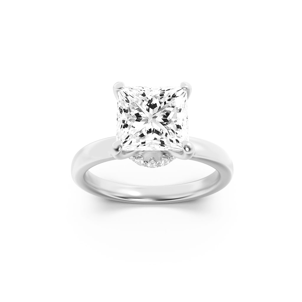 14KW 1ctw F+ VS+ Lab Diamond Solitaire Ring Size 7