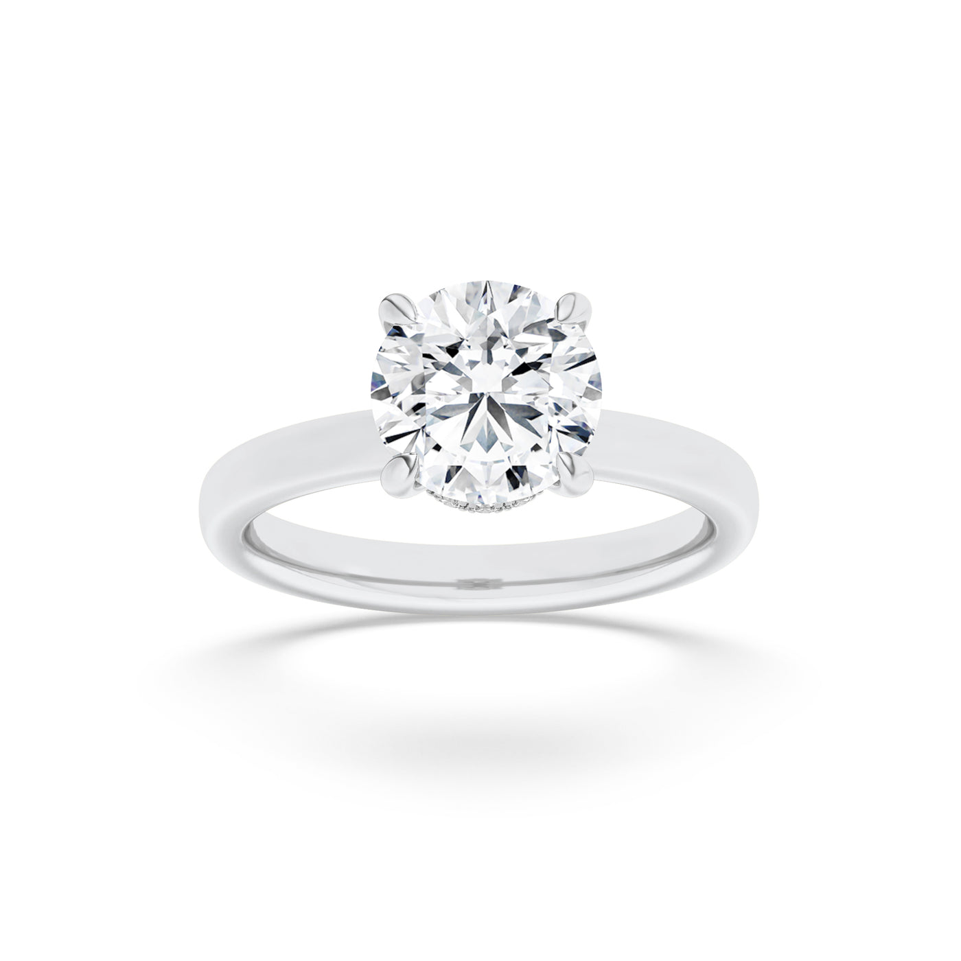 14KW 2.5ct Lab Diamond Solitaire Engagement Ring