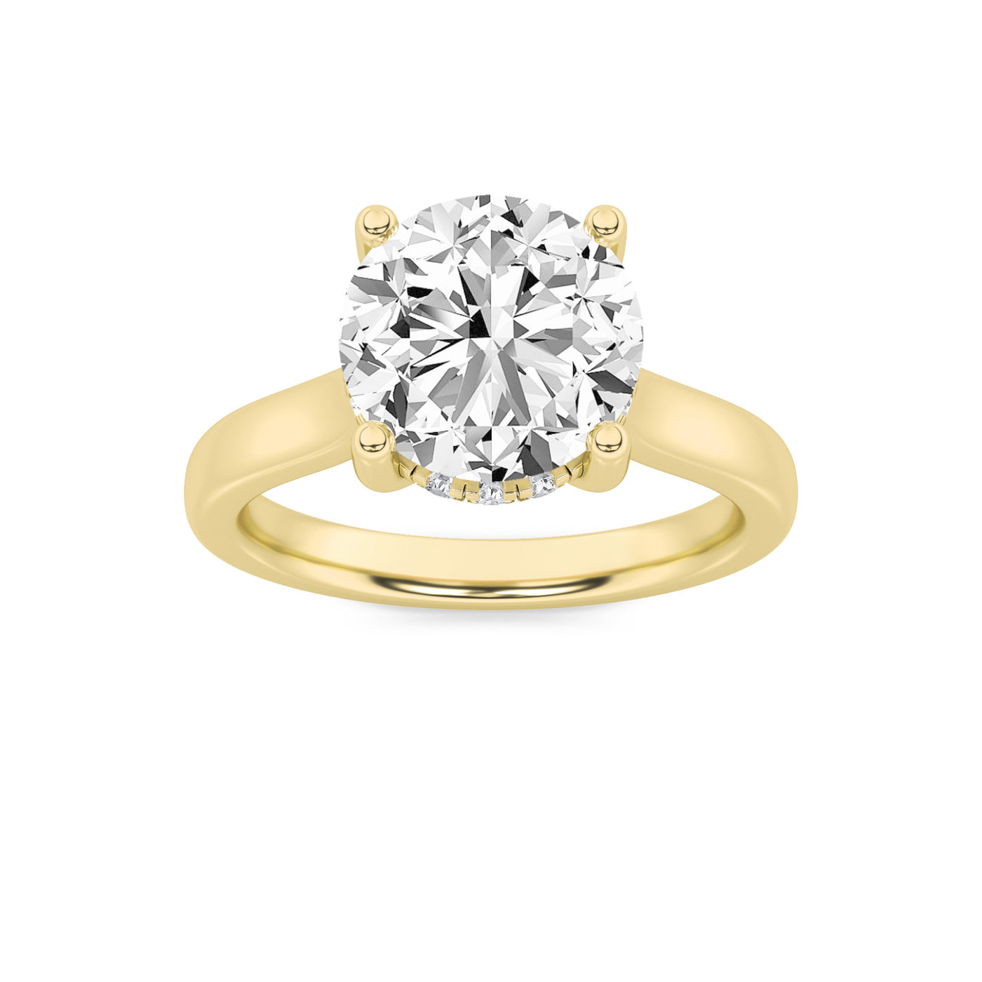 14KY 2ct Lab Diamond Solitaire Engagement Ring