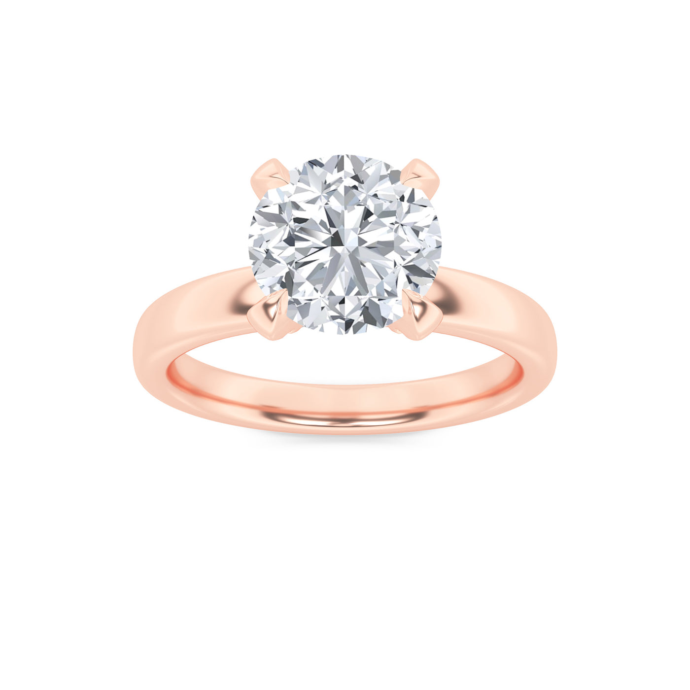14KR 2ct Lab Diamond Solitaire Engagement Ring