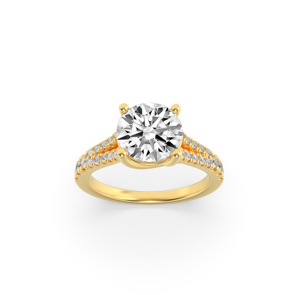 14KY 2ct Lab Diamond Solitaire Engagement Ring
