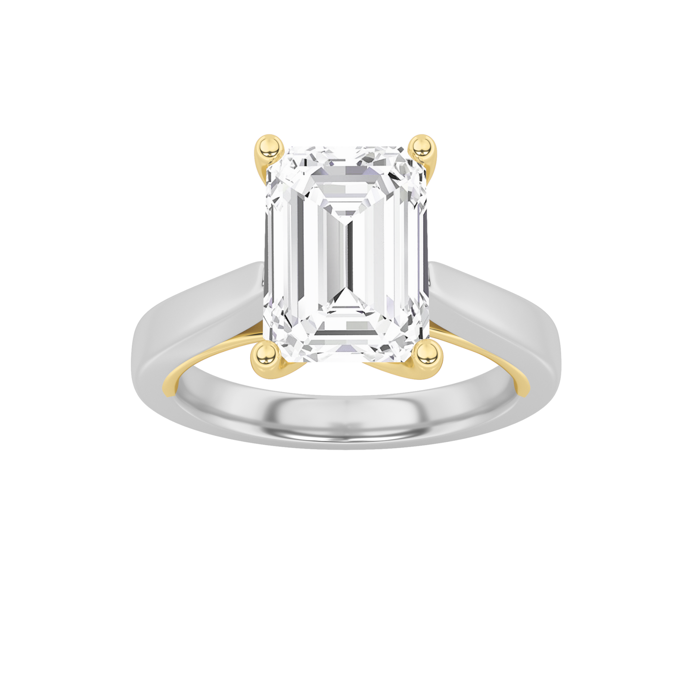 14K WY 2ct Lab Diamond Solitaire Engagement Ring