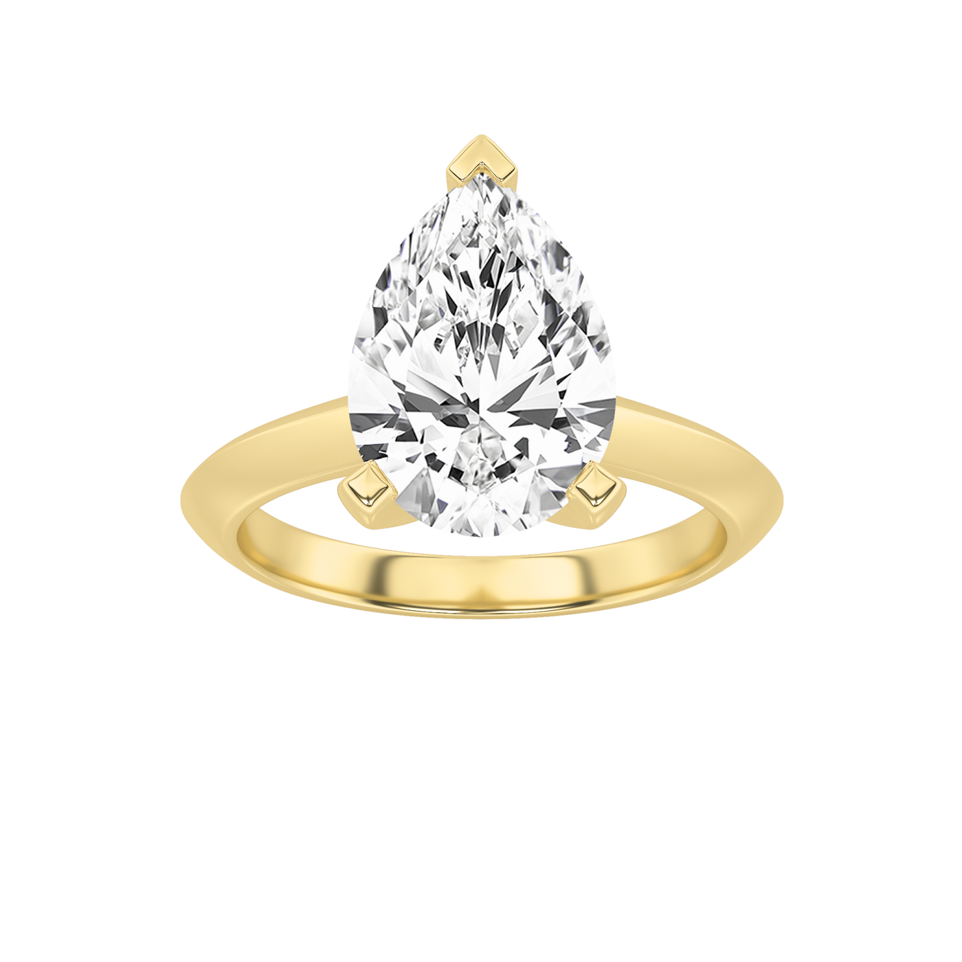 14KY 2ct Lab Diamond Solitaire Engagement Ring