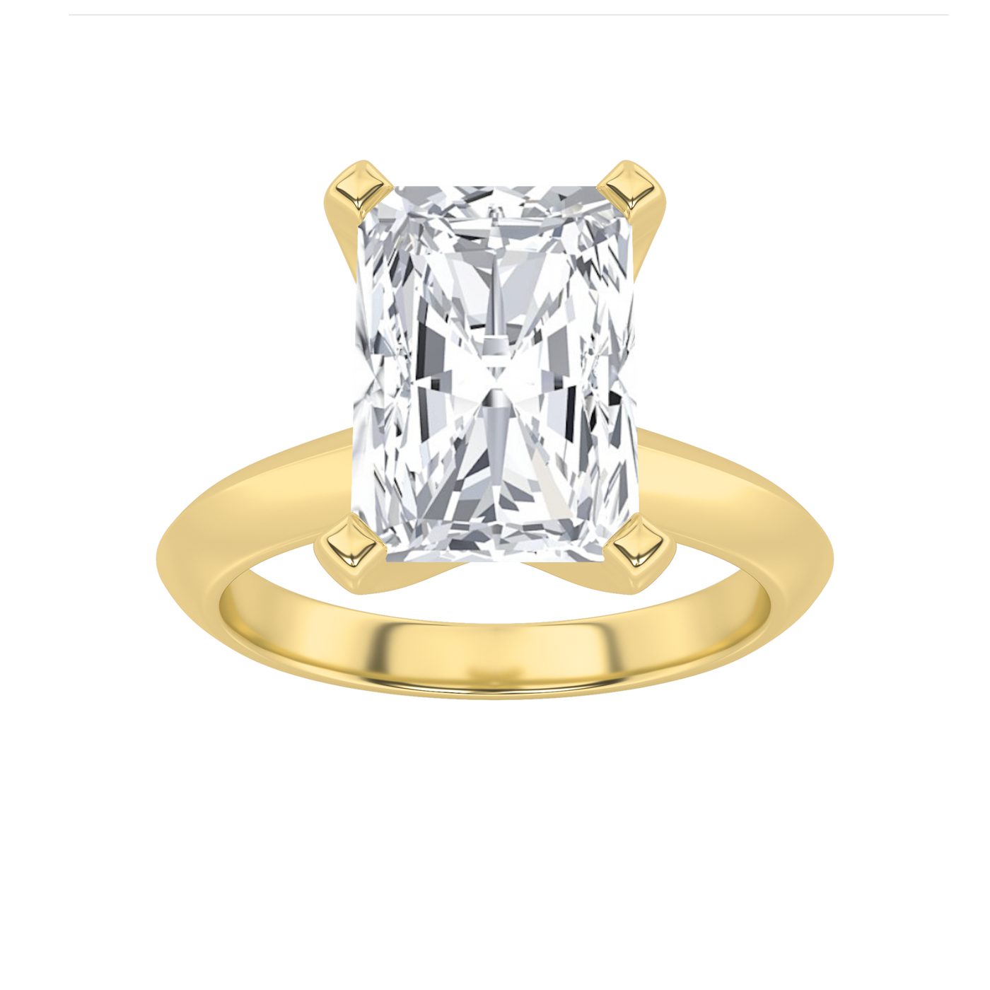 1ct F+VS+ Lab Diamond 14KY Solitaire Engagement Ring