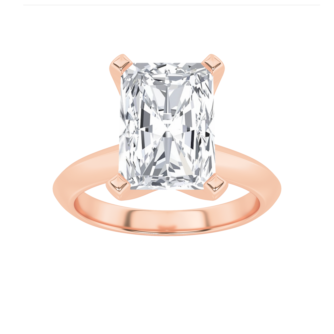14KR 2.51ct Lab Diamond Solitaire Engagement Ring