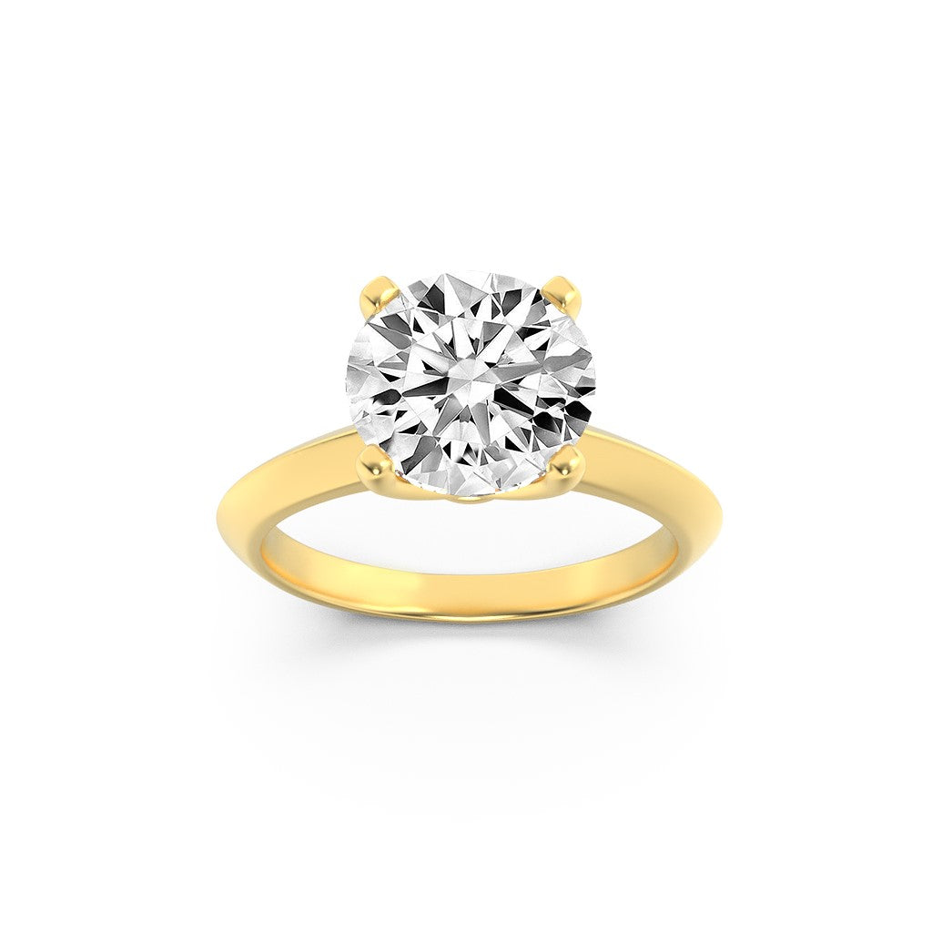 14KY 2.83ct Lab Diamond Solitaire Engagement Ring