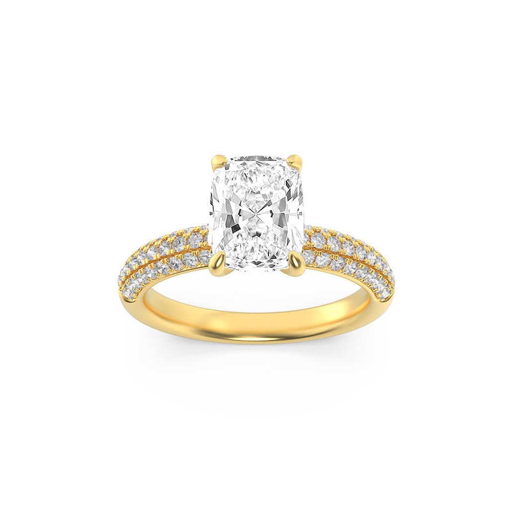 14KY 1.7ct Lab Diamond Solitaire Engagement Ring