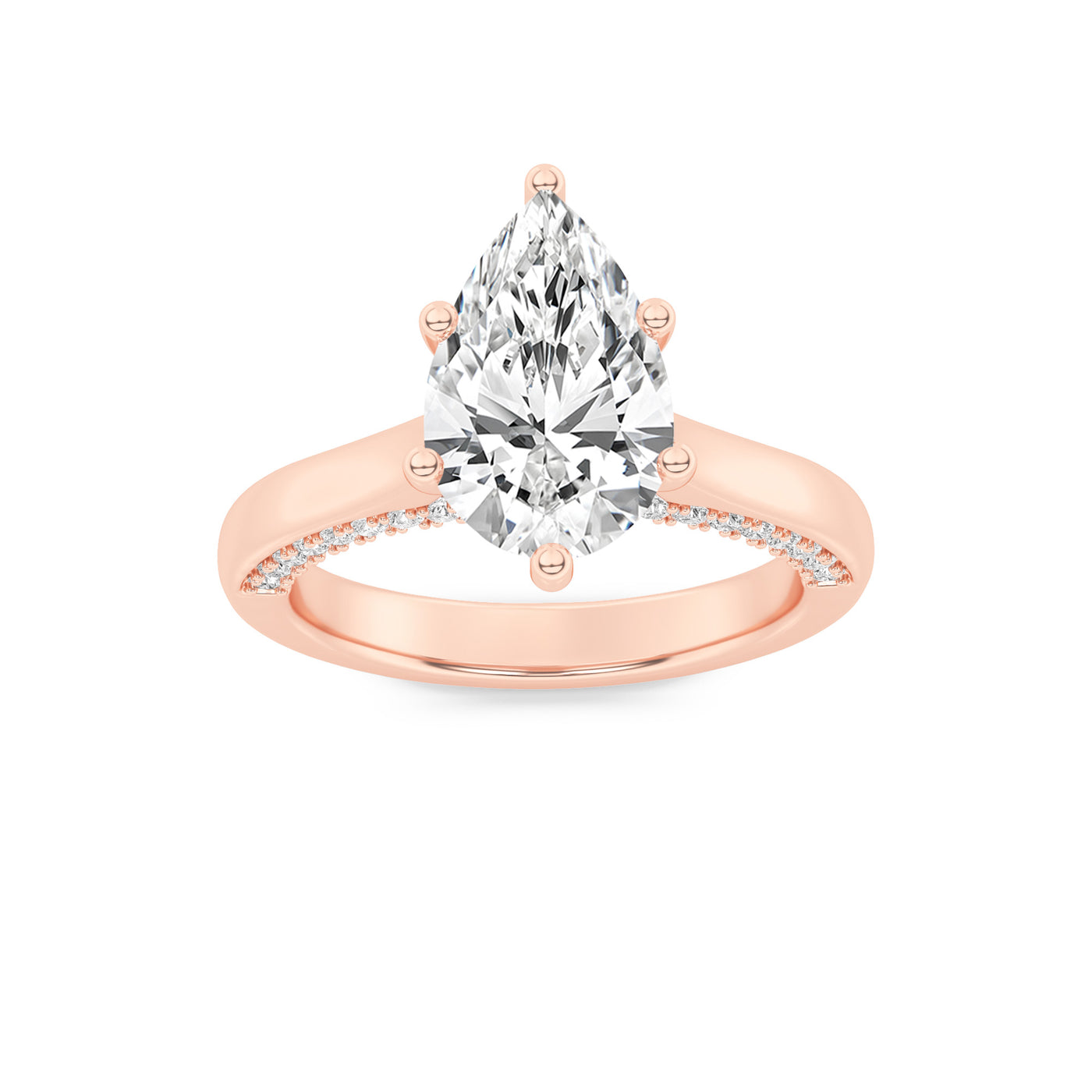 14KR 1.3ct Lab Diamond Solitaire Engagement Ring